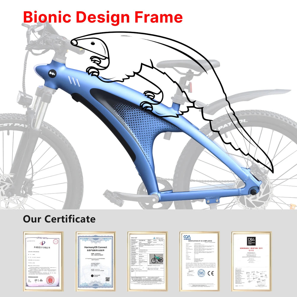 Us Eu Stock Warehouse Electric Moped Bike 48v Electric City Bike Scooter Ebike Electric Mountain Bike With 27.5 Inch Tire Canada