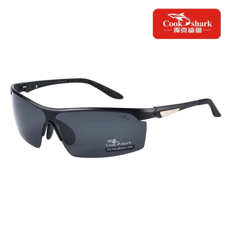 Cook Shark 2021 New Polarizing Sunglasses Men's Driving Glasses Special Trend Color Changing Sunglasses Men's Fishing Glasses
