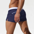 men's Swimwear Low Waist Surfing Trunk swim short sexy personality Swimsuit male pocket swimming beach board short men bathing