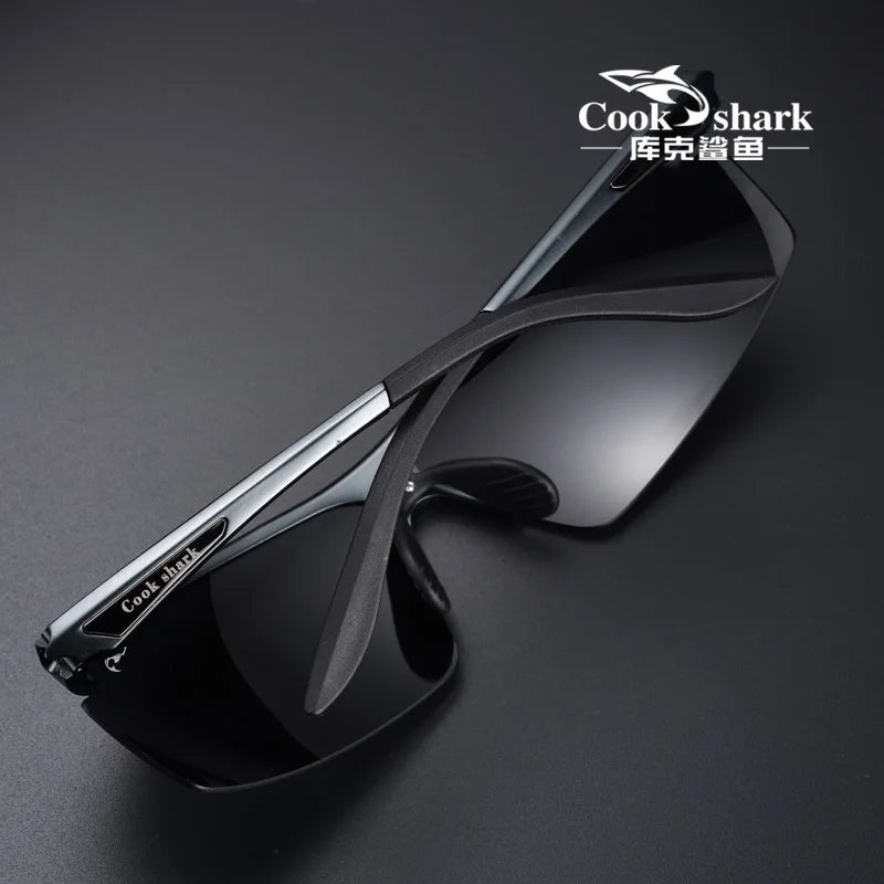 Cook Shark 2021 New Polarizing Sunglasses Men's Driving Glasses Special Trend Color Changing Sunglasses Men's Fishing Glasses