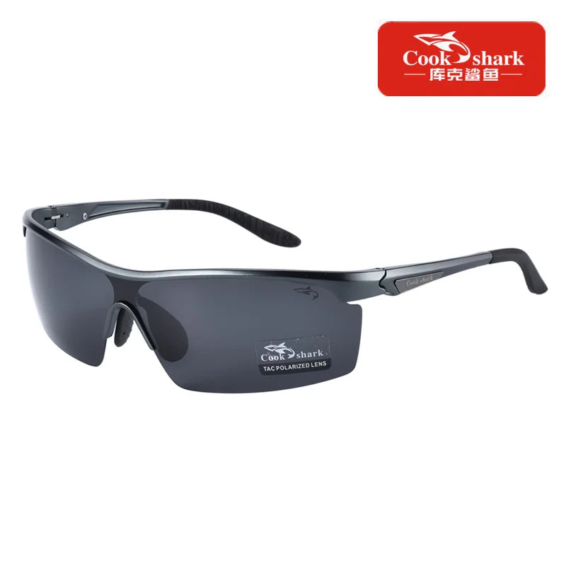 Cook Shark 2021 New Polarizing Sunglasses Men's Driving Glasses Special Trend Color Changing Sunglasses Men's Fishing Glasses
