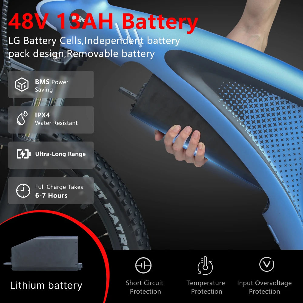 Us Eu Stock Warehouse Electric Moped Bike 48v Electric City Bike Scooter Ebike Electric Mountain Bike With 27.5 Inch Tire Canada