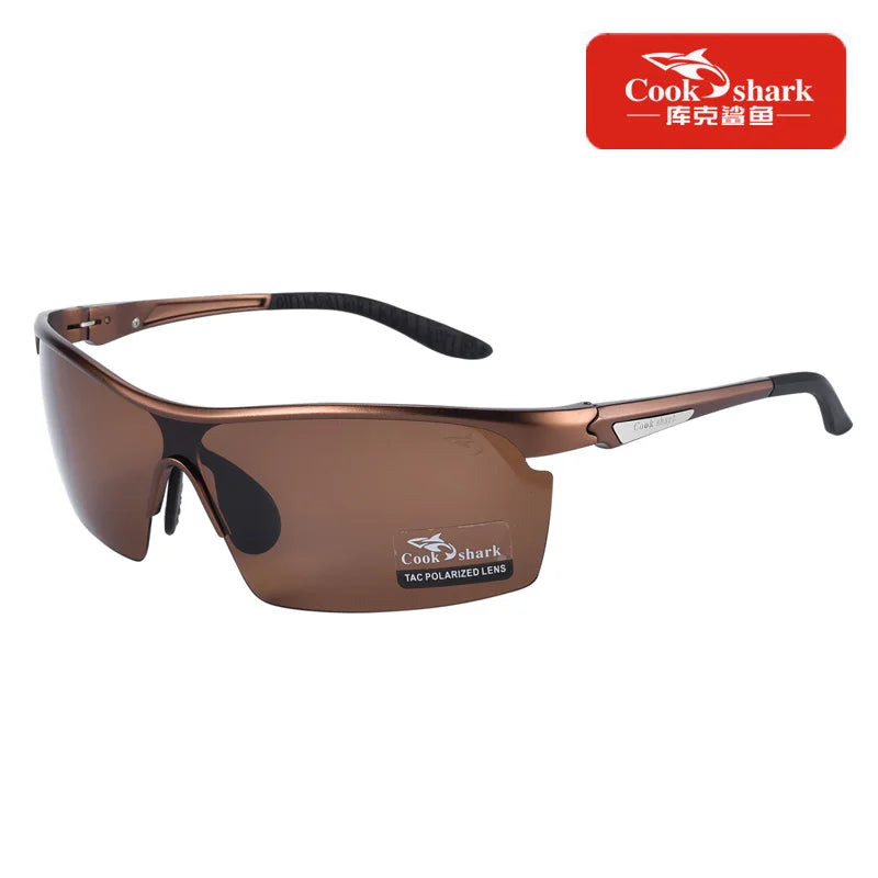 Cook Shark 2021 New Polarizing Sunglasses Men's Driving Glasses Special Trend Color Changing Sunglasses Men's Fishing Glasses