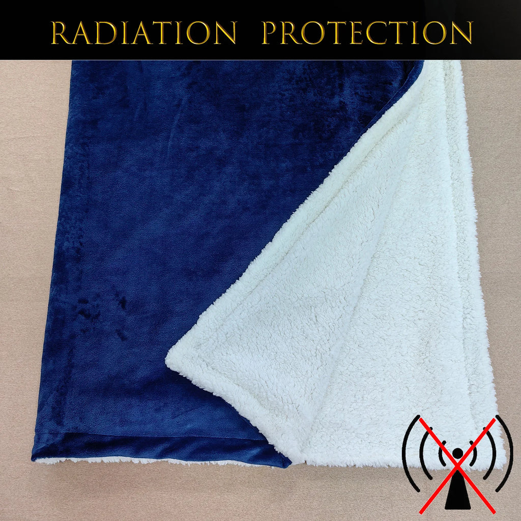 1 of 12 Essential CBRN Survival Items - MUST HAVE: EMF Protection Blanket with Copper Fabric Inside Anti-Radiation Block WIFI Signal RFID/RF Shielding Thick Plush Cover Thermal