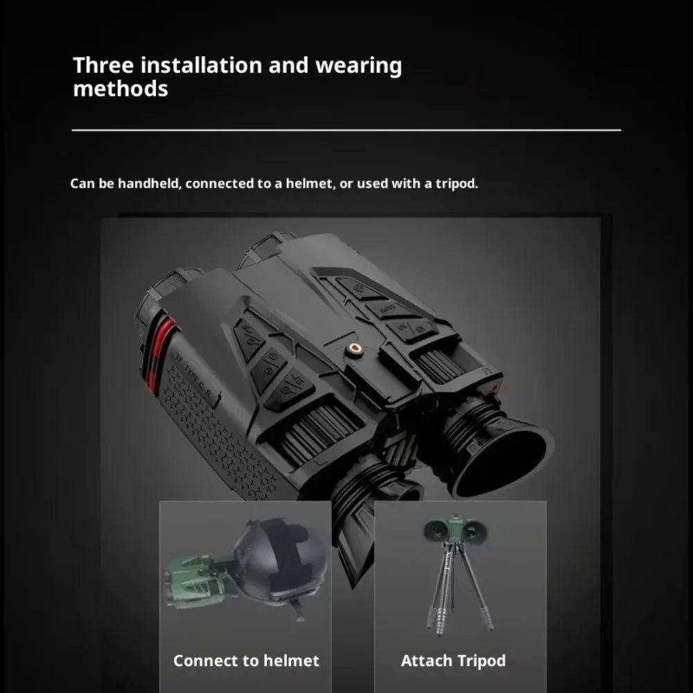 NVC800 4K UHD Infrared Head-Mounted Digital Telescope Camera With WiFi Night Vision 16X Zoom Binoculars For Hunting And Camping