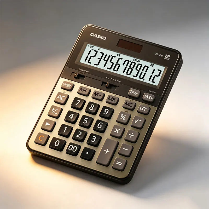Casio DS-2B/AX-12B/AX-120B High-end business calculator - black matte finish - office computer for corporate executives