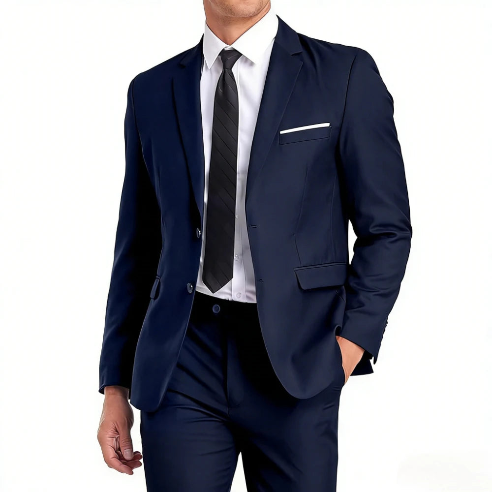 High Quality Men Suits Sets For Wedding Elegant 2 Pieces Jackets Pants Stretch Blazers Tailored Formal Full 2025 Costume