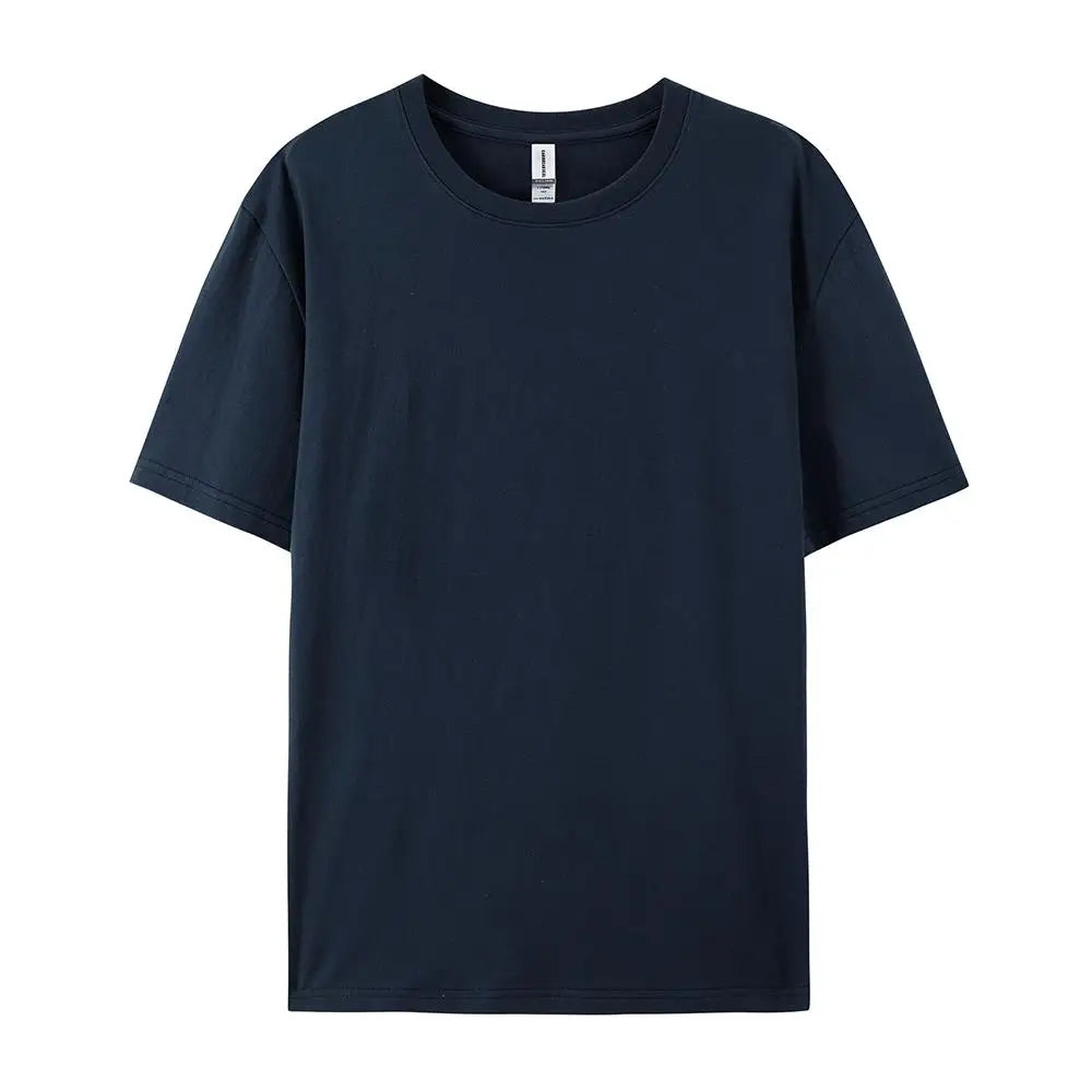 100% Cotton Solid T-Shirts Men & Women Short Sleeve Fashion Brand Trend Casual Soft Clothing Tees - Pack of 6 | Summer Tops