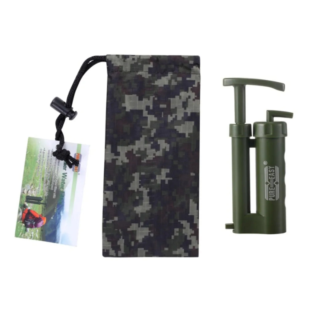 7 of 12 Essential CBRN Survival Items - MUST HAVE: Portable Water Purifier Filter Camping Outdoor Emergency Disaster Relief Survival Gear Compact Treatment Device