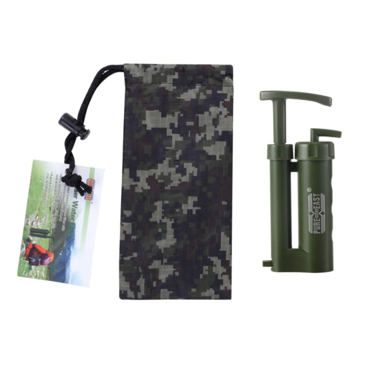 7 of 12 Essential CBRN Survival Items - MUST HAVE: Portable Water Purifier Filter Camping Outdoor Emergency Disaster Relief Survival Gear Compact Treatment Device