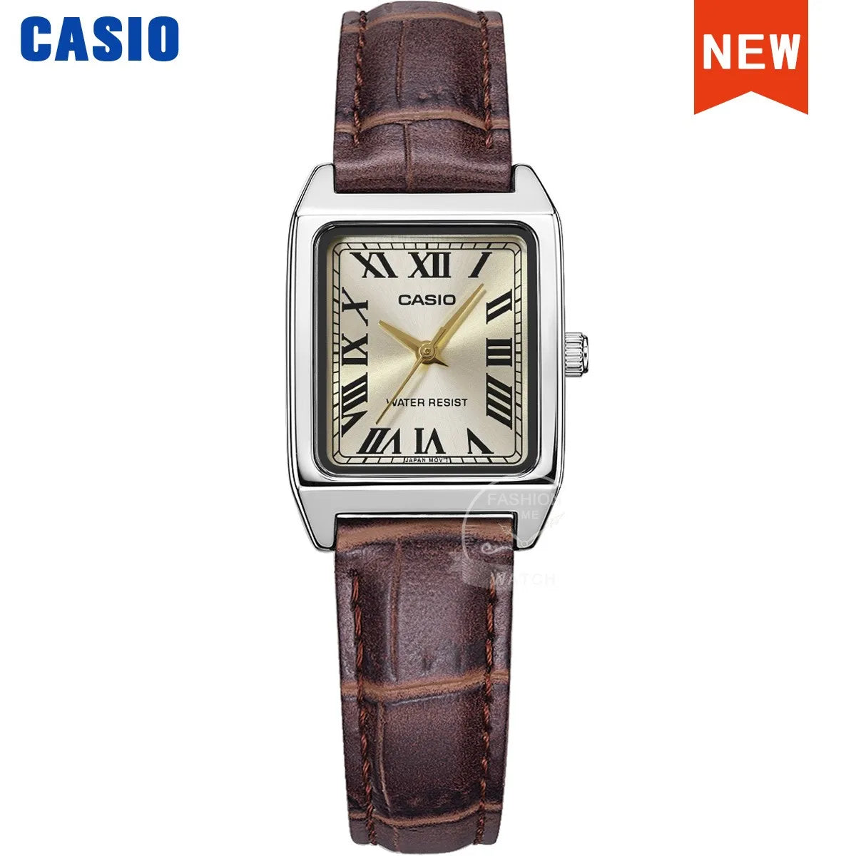 Casio Watch Women Leather Square Dial Female Quartz Clock Relogio Mulher LTP-V007L/9E/B