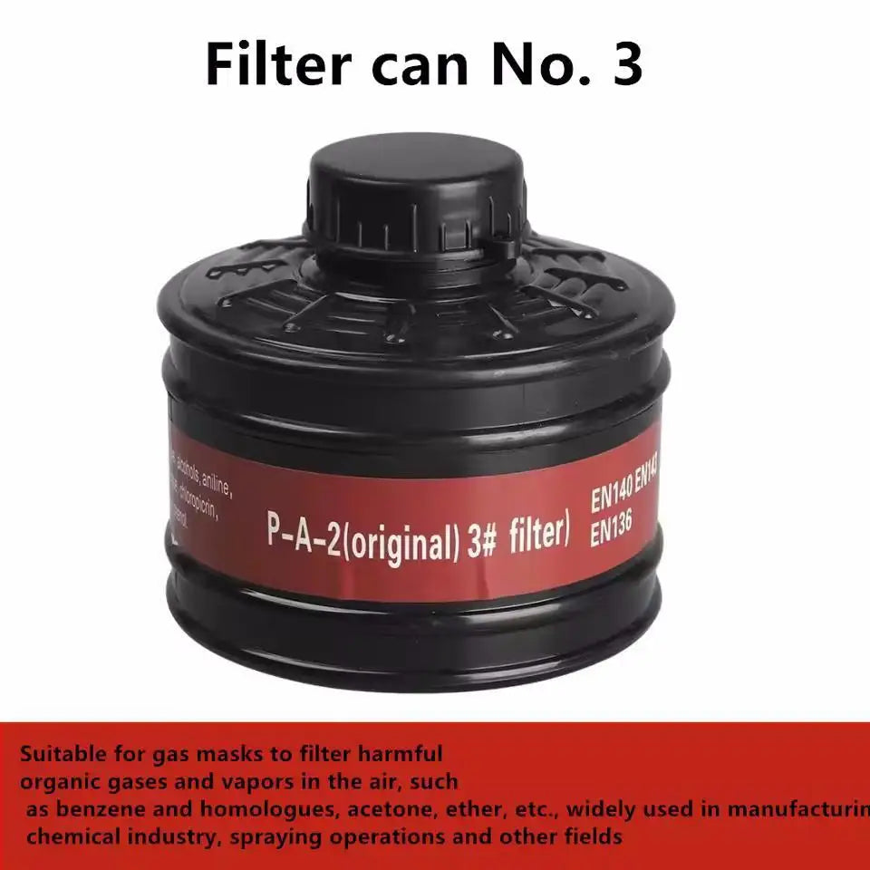 9 of 12 Essential CBRN Survival Items - MUST HAVE: Gas Mask Filter 40mm Respirator Canister Practical Replacement Accessory mask Chemical gas mask Respirator