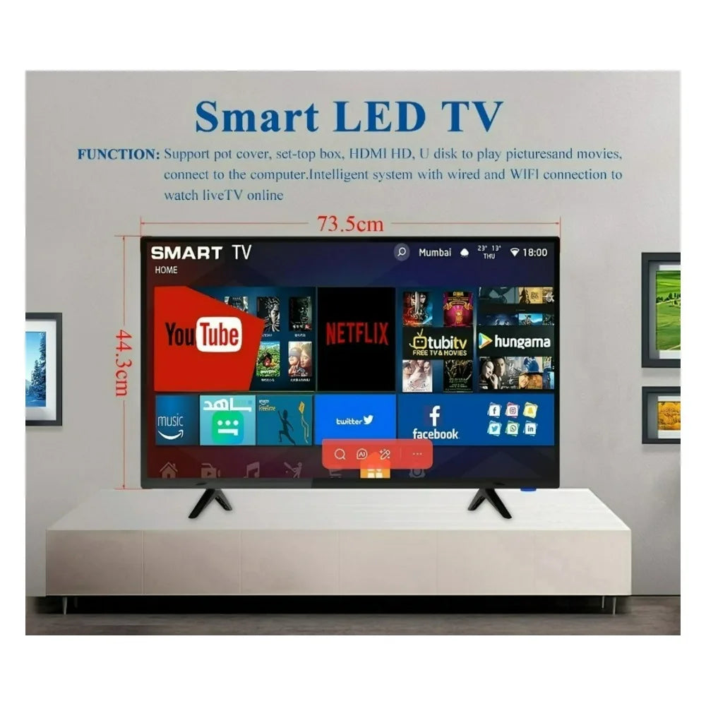 32 43 Inch Android Smart TV 4K UHD LED LCD Television WiFi HDMI USB Hotel TV for Home Russia Europe Market
