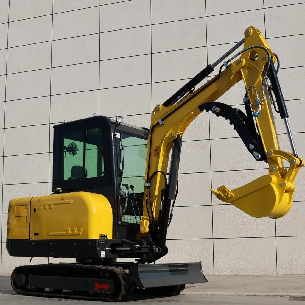 3.5 Ton Mini Excavator With Kubota Engine, Air-Conditioned Cab, Euro5 CE Small Digger Customizable Attachments Free Shipping