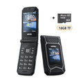 UNIWA X29 GSM Flip Phone 2.8 Inch Double Screen Dual SIM Big Font Big Button For Senior 2000mAh Wireless Radio  Russian Keyboard