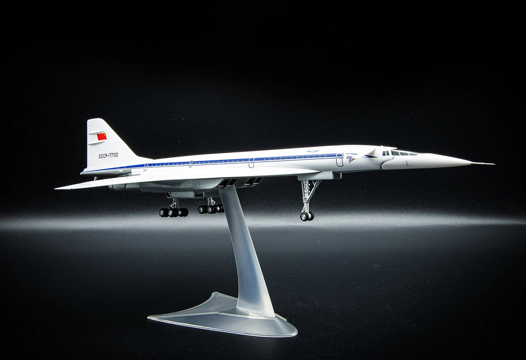 Herpa Tupolev TU-144D Aeroflot CCCP-77112 1:200 Diecast Supersonic Aircraft Model Metal Collectible