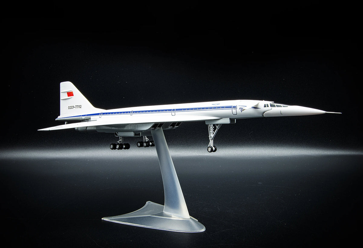 Herpa Tupolev TU-144D Aeroflot CCCP-77112 1:200 Diecast Supersonic Aircraft Model Metal Collectible
