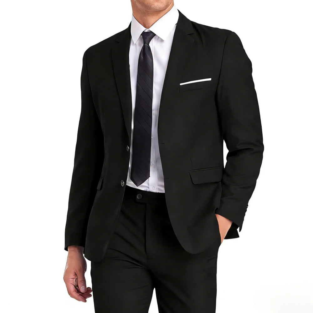 High Quality Men Suits Sets For Wedding Elegant 2 Pieces Jackets Pants Stretch Blazers Tailored Formal Full 2025 Costume