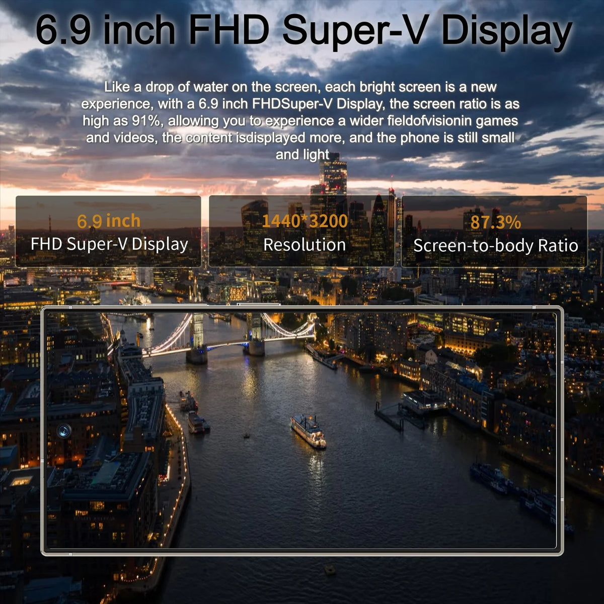 SURGAZE High-Performance S26 Ultra Smartphone Android12 5200mAh 12GB+512GB 6.9Inch  4G 5G Dual SIM Global Version Mobile Phone