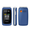 UNIWA V202T 4G Feature Flip Phone Fashion Dual Screen Big Push-Button  Flip Mobile Phone for Elderly 1450mAh SOS Function Phone