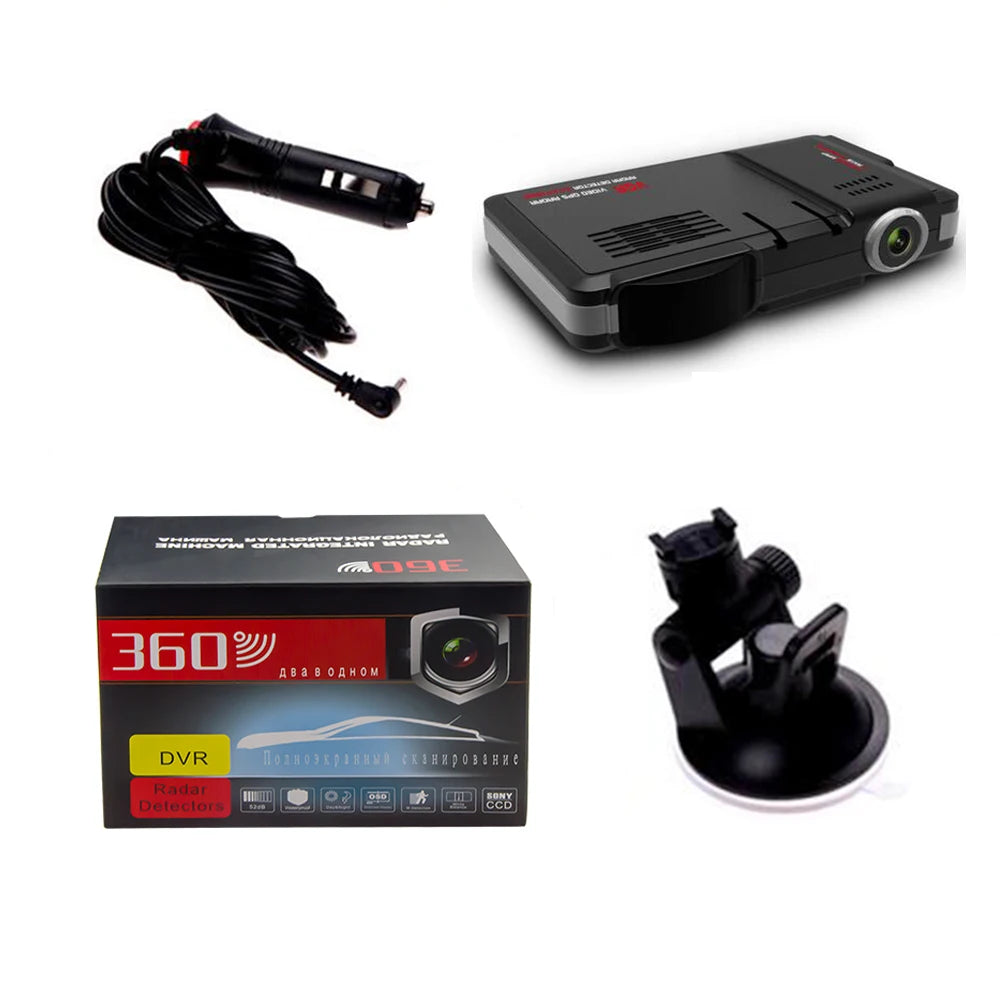 Car Dash Recoder VGR1 DVR Camera 2 IN 1 Anto Detector 150 Degree Night Version Video Recorder English or Russian Language
