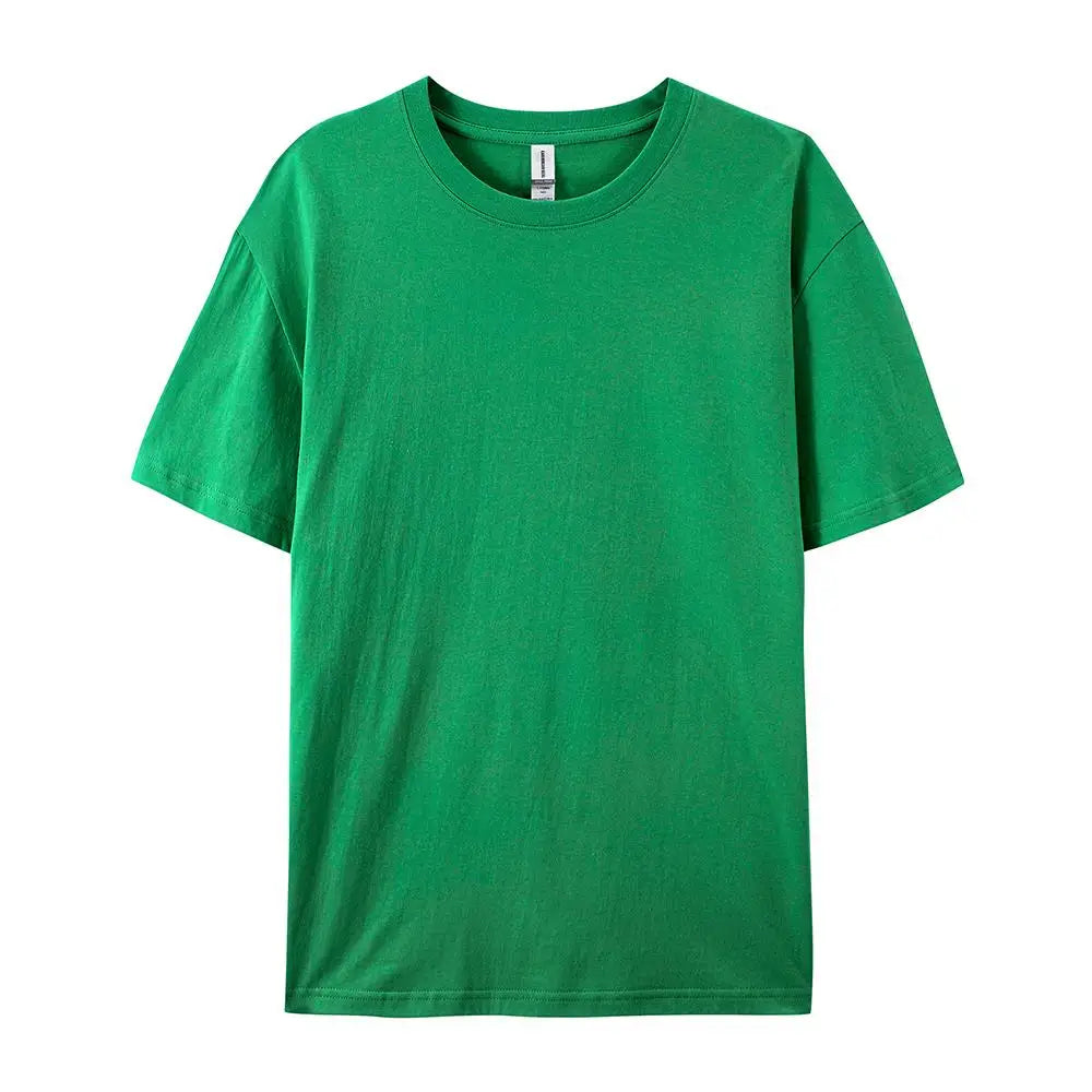 100% Cotton Solid T-Shirts Men & Women Short Sleeve Fashion Brand Trend Casual Soft Clothing Tees - Pack of 6 | Summer Tops
