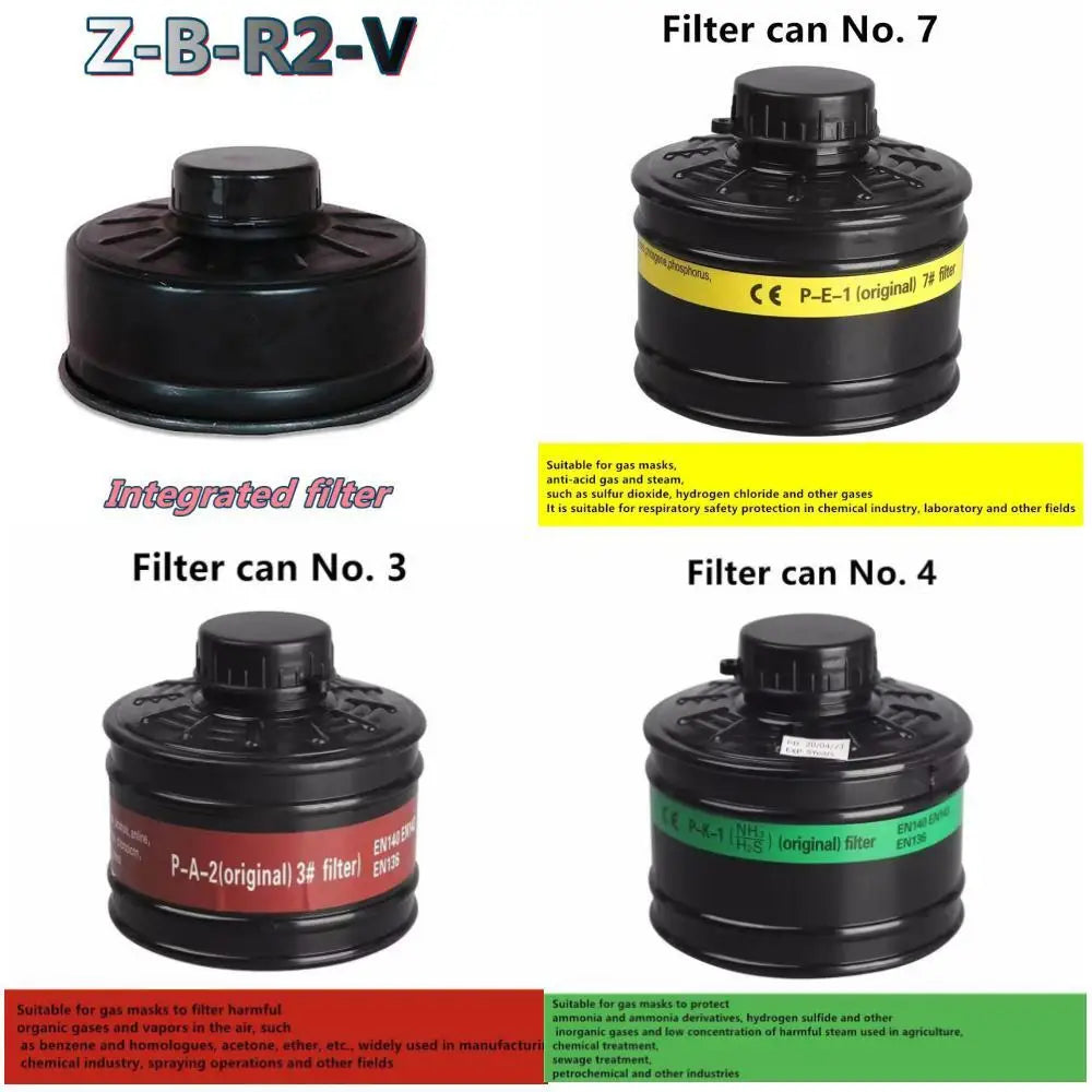 9 of 12 Essential CBRN Survival Items - MUST HAVE: Gas Mask Filter 40mm Respirator Canister Practical Replacement Accessory mask Chemical gas mask Respirator