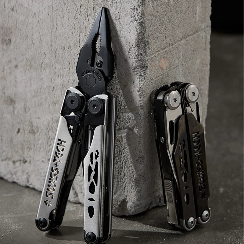 2 of 12 Essential CBRN Survival Items - MUST HAVE: SWISS TECH 37 In 1 Multitool Pliers Folding Multi Tool EDC Outdoor Camping Equipment Emergency with Replaceable Saw Blade