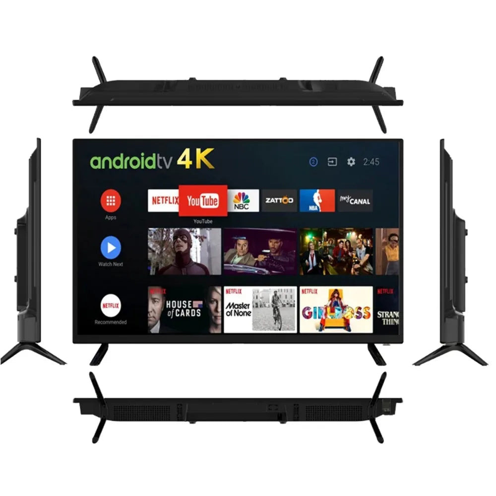 32 43 Inch Android Smart TV 4K UHD LED LCD Television WiFi HDMI USB Hotel TV for Home Russia Europe Market