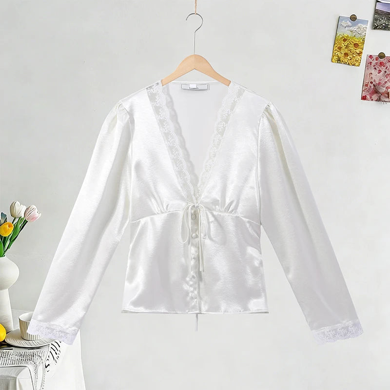 Fashion Solid Shorts Two-Piece Set Women Lapel Full Sleeve Jacket Ruffle Hem Short Pants 2026 Autumn New Lady Casual Streetwear