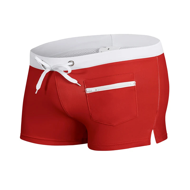 Men's Summer Swim Trunks with Mesh Liner Zipper Pocket Stretchy Comfy Quick Dry Swimming Shorts Bathing Suit Swimsuit Swimwear