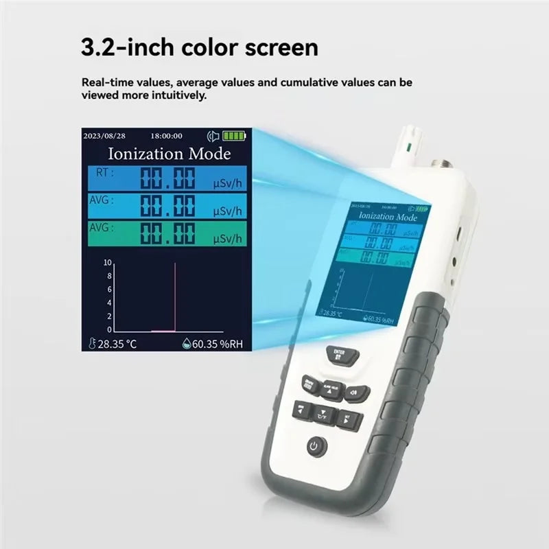 5 of 12 Essential CBRN Survival Items - MUST HAVE: 1.5M Extendable Probe Geiger Counter Nuclear Radiation Detector for Water/Soil Testing, Waterproof Submersible βγX Ray Dosimeter