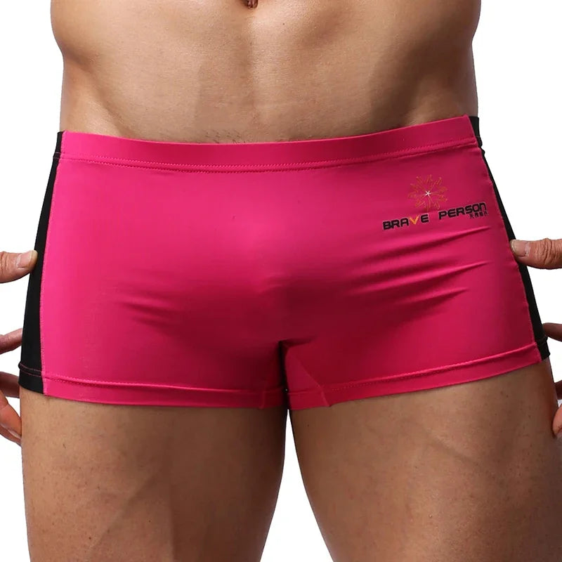 Fashion Swimwear Men Breathable Swimsuits Swim Trunks Boxer Soft Swim Suits Beach Shorts