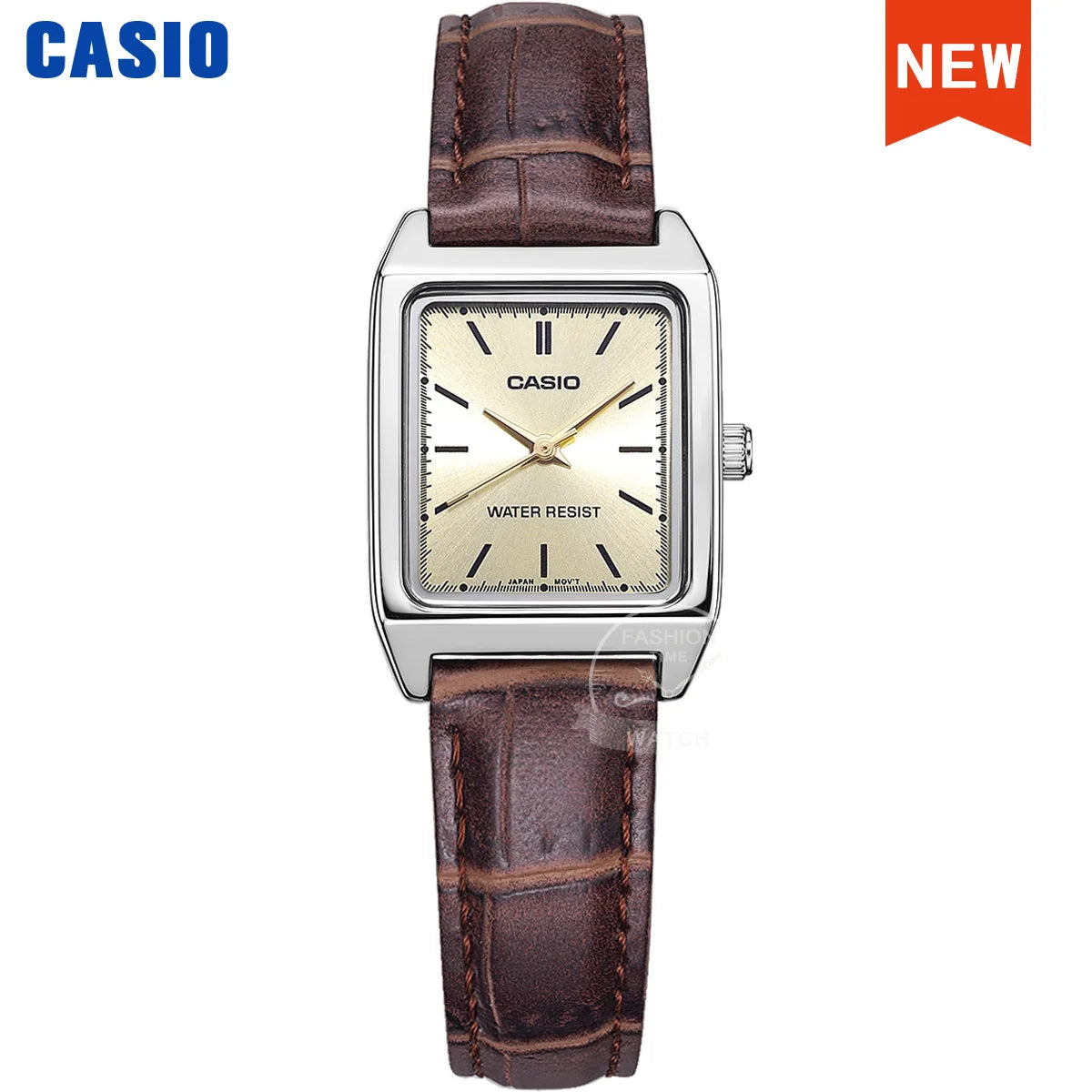 Casio Watch Women Leather Square Dial Female Quartz Clock Relogio Mulher LTP-V007L/9E/B