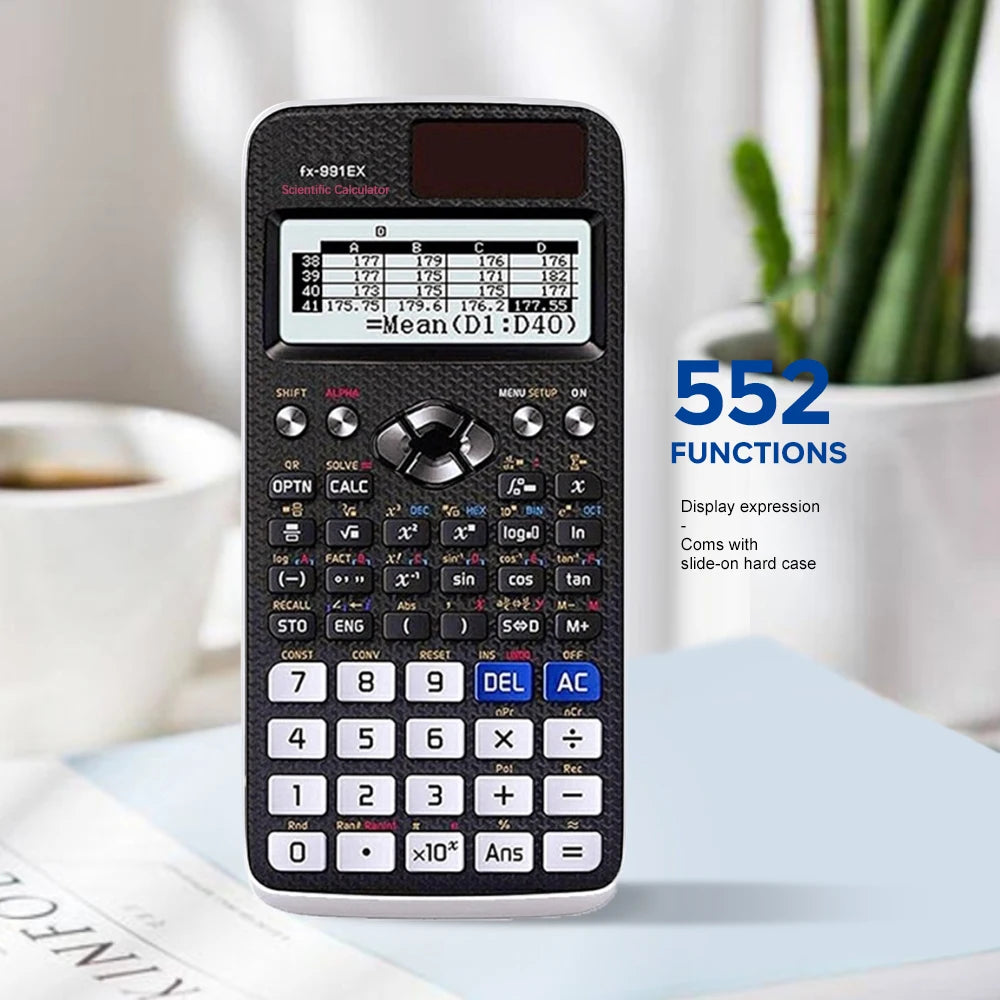 1-10 pcs scientific calculator battery power advanced calculator, with 552 functions, suitable for school students and teachers