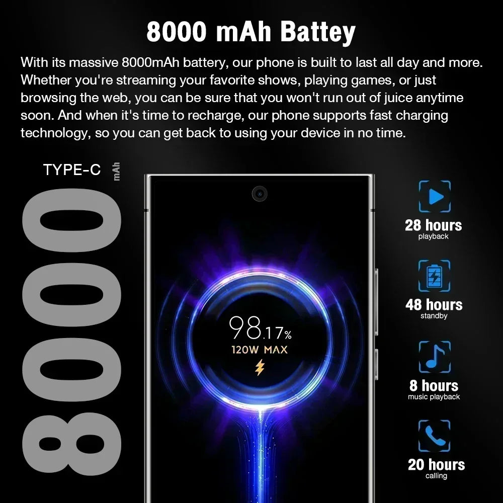 High Quality 2026 Global Version S27 Ultrar Ultra original intelligent 4G 5G dual card dual standby system  7800mAh battery