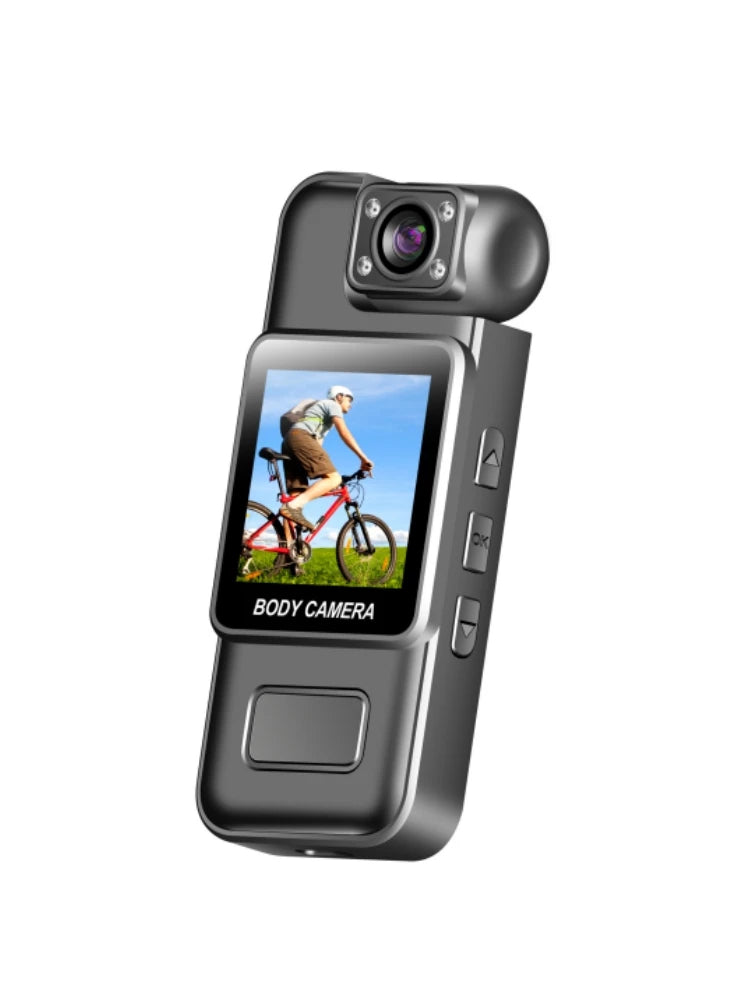 8K Police Body Camera, Ultra HD Mini Portable Handheld Law Enforcement Recorder with WiFi, 180° Rotatable Lens, Wearable for Sec