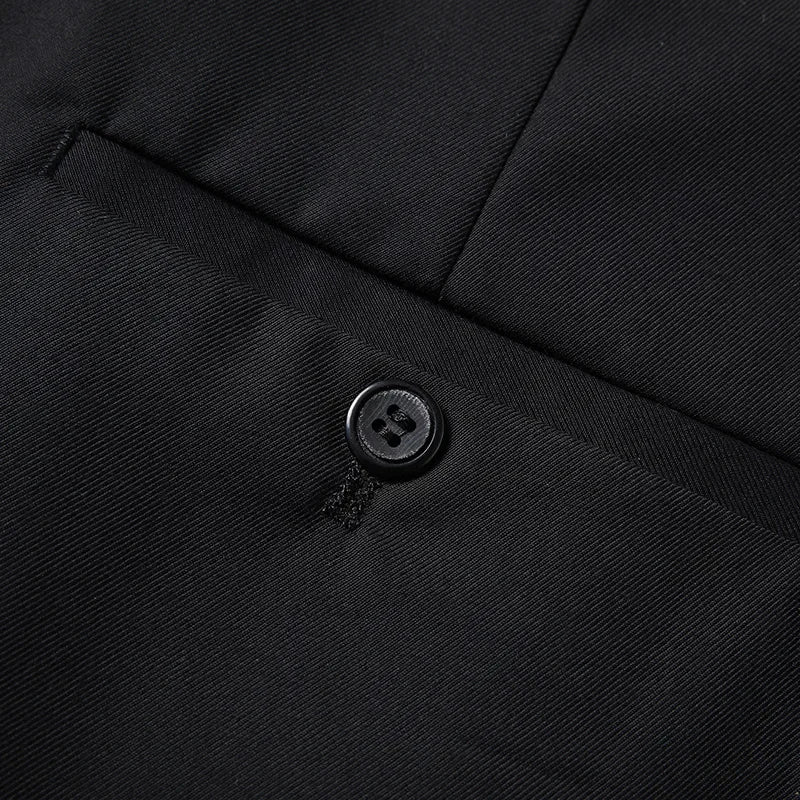 The New Store Offers Discounted Prices  Casual Formal Business Men's Fashionable Gentleman Solid Color All-season Fitted Suit