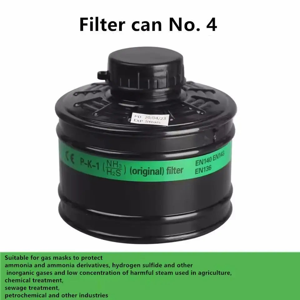 9 of 12 Essential CBRN Survival Items - MUST HAVE: Gas Mask Filter 40mm Respirator Canister Practical Replacement Accessory mask Chemical gas mask Respirator