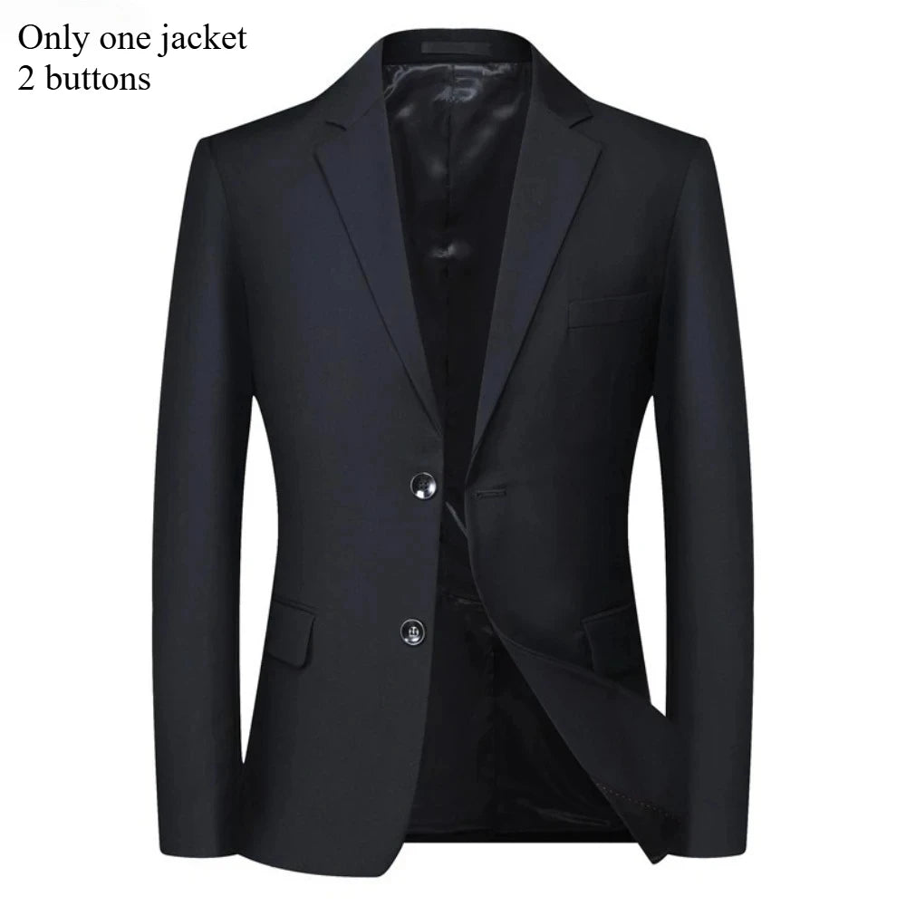 High Quality Men Suits Sets For Wedding Elegant 2 Pieces Jackets Pants Stretch Blazers Tailored Formal Full 2025 Costume