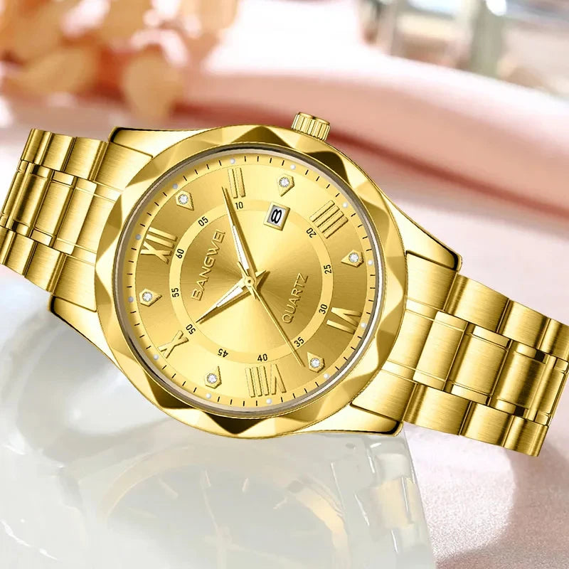 LIGE Elegant Classic Quartz Women's Watches Fashion Creative Diamond Design Top Luxury Waterproof Luminous Calendar Woman Watch