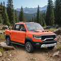 High-quality new pickup trucks for transporting camping gear and off-road trips