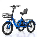 Lightweight Foldable Electric Bike Mountain For Adults 3 Wheels Mini Electric Cargo Tricycle For Lithium Battery Waterproof