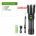 6 of 12 Essential CBRN Survival Items - MUST HAVE: high power 10000000LM Super Bright LED Flashlight Rechargeable USB-C Digital Display Waterproof Long Lasting Camping Emergency