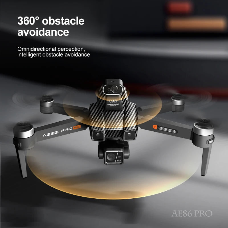 NEW Drone 8KM Long Range 8K HD Camera GPS Return 5G Transmission 360° Laser Obstacle Avoidance Brushless RC Quadcopter Gift