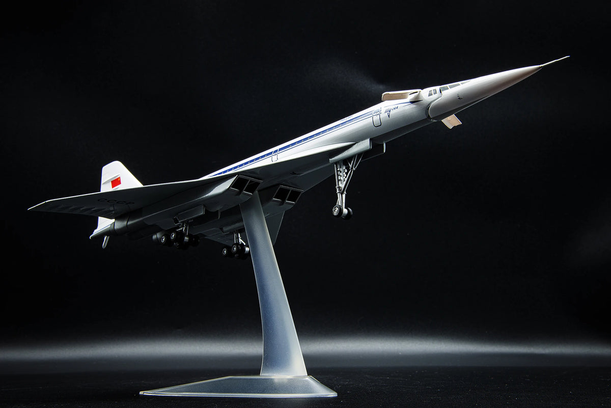 Herpa Tupolev TU-144D Aeroflot CCCP-77112 1:200 Diecast Supersonic Aircraft Model Metal Collectible
