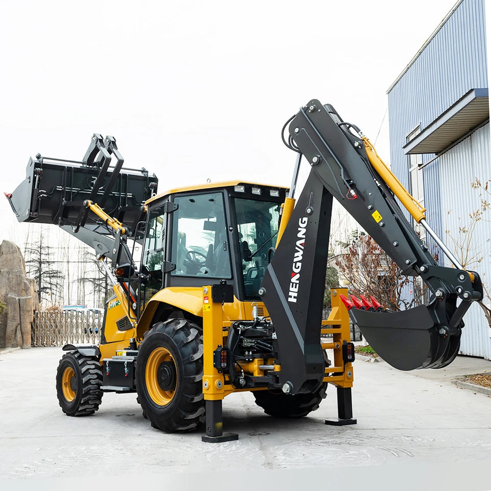 New 7.8 Ton Excavator Loader 4x4 Backhoe Loader Multi-Purpose 4WD All-Terrain Diesel Agricultural Tractor Construction Machinery