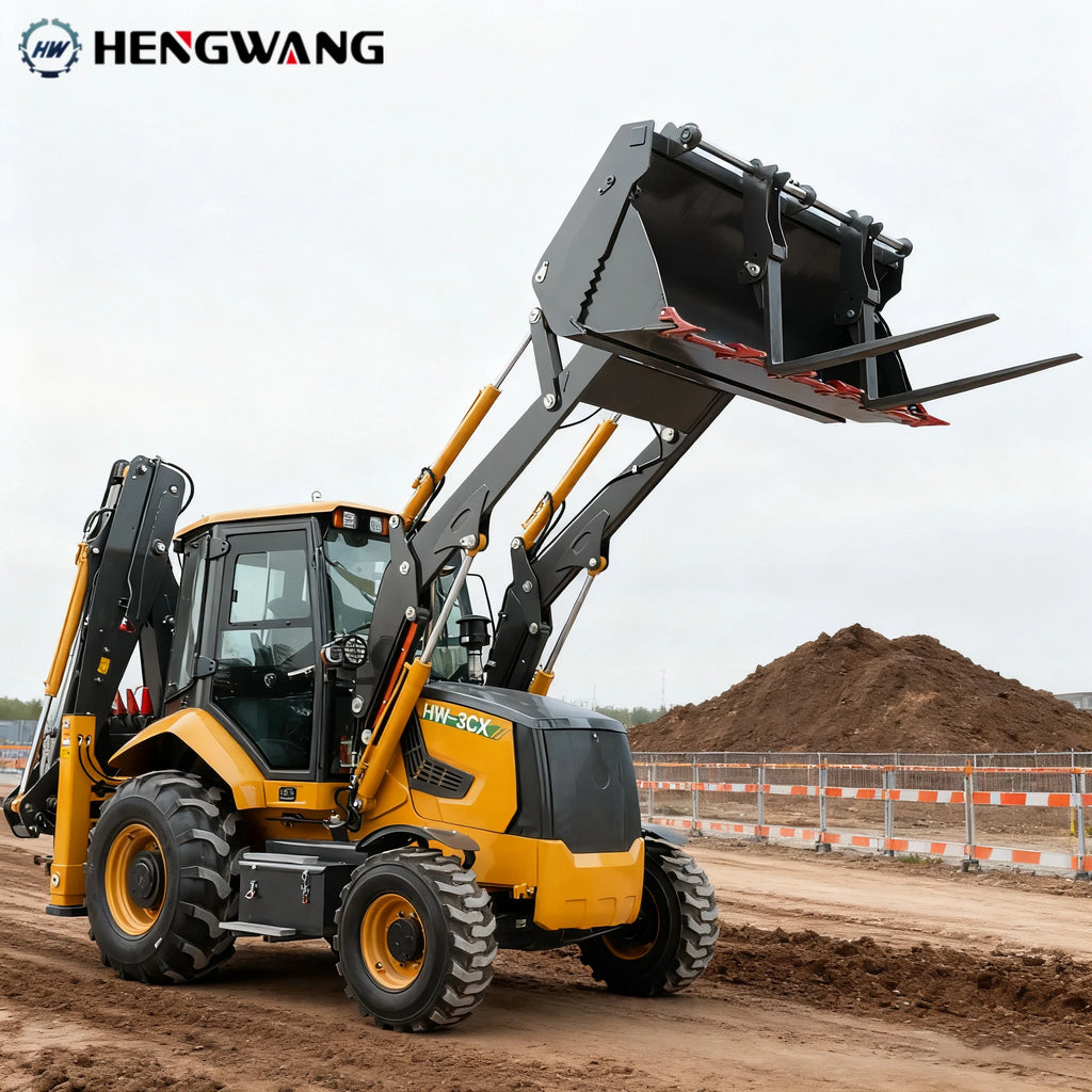 New 7.8 Ton Excavator Loader 4x4 Backhoe Loader Multi-Purpose 4WD All-Terrain Diesel Agricultural Tractor Construction Machinery