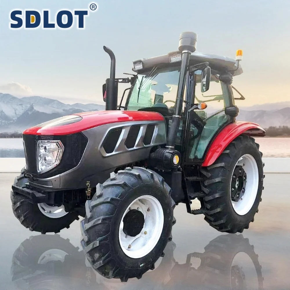 Customized 160HP Heavy Duty 4WD Wheeled Euro5 Diesel Tractor All-terrain with Cabin for Large Scale Farming Multifunctional
