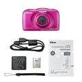 【Original】Nikon Digital Camera COOLPIX W100 2.7-inch LCD Full HD 1080P Camera Portable Digital Camera